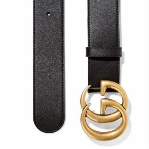 GUCCI GG logo leather belt size 90/ 36 - Picture 3 of 4
